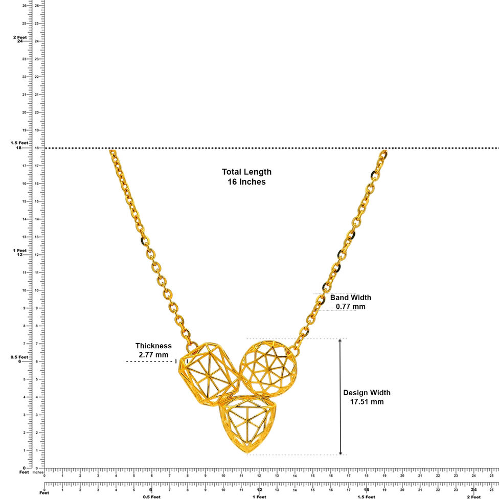 CHAIN+PENDANT DOUBLE LOOP CASTING DESIGN
