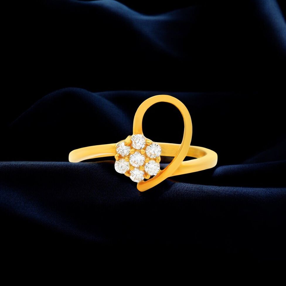 GEMSET GOLD LADIES RING IN CASTING