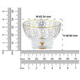 ARV-FB-002 Fruit bowl set of 2 gold foil