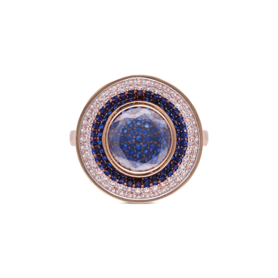GEMSET GOLD LADIES RING IN CASTING