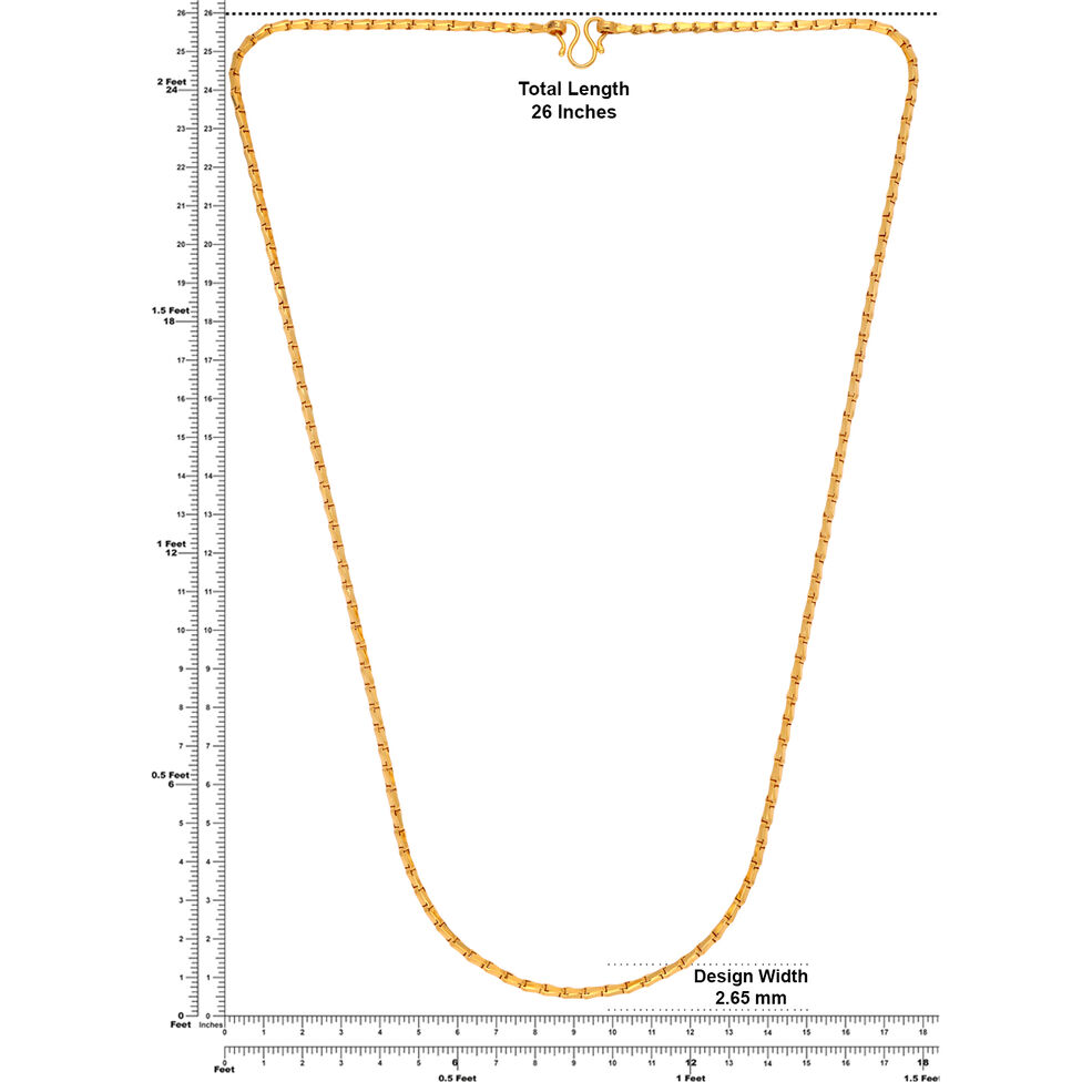 Plain Gold Chain �Bulb� Motif