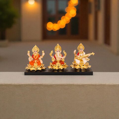 AR-PWT-02SB PEARL LAXMI GANESHA SARASWAT