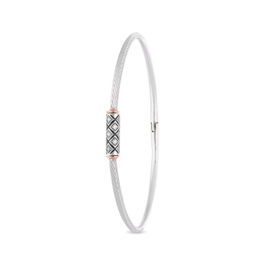 BO in stiff band pattern set with Dia
