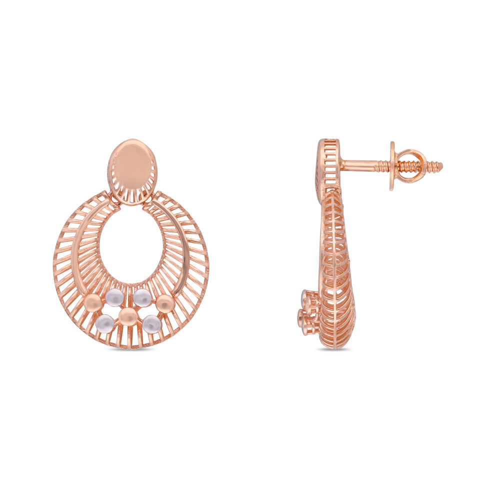 PLAIN GOLD EARDROP INCONTEMPORARY DESIGN