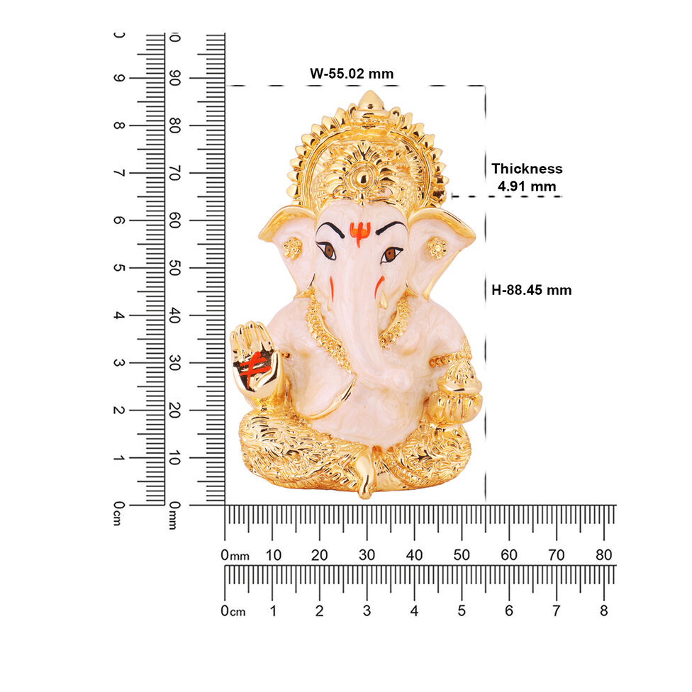 MHK-PXS-166 Pearl white labdhi ganesha